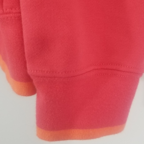 Nike Hoodie. Pink with Orange Accents. Front Ombre Nike Logo. Size Womens Small. - Picture 3 of 10